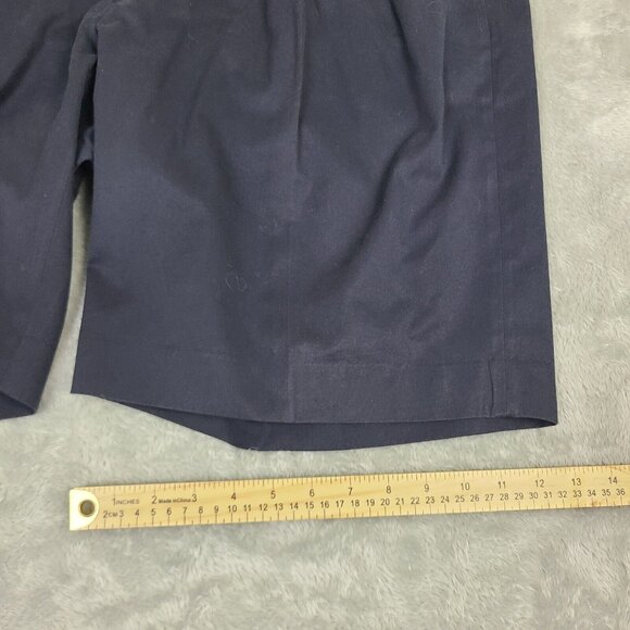 Ralph Lauren Purple Label Mens Navy Blue Chino Shorts Size 42 Flat Front - Picture 4 of 13